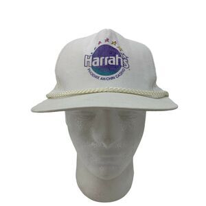 Vintage Harrah's Casino Phoenix Hat Mens Snapback Adjustable Mohr's Baseball Cap